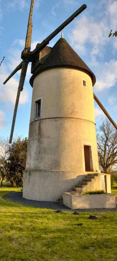 Moulin A Vent Le Champ Du Trail Villa Saint-Cyr-des-Gats Luaran gambar