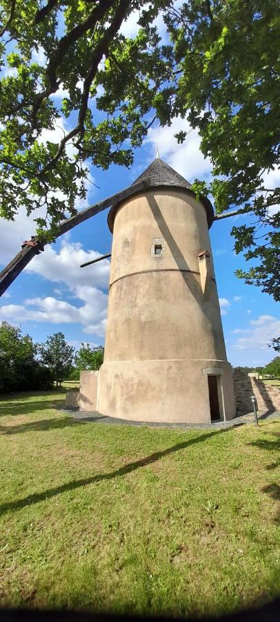 Moulin A Vent Le Champ Du Trail Villa Saint-Cyr-des-Gats Luaran gambar